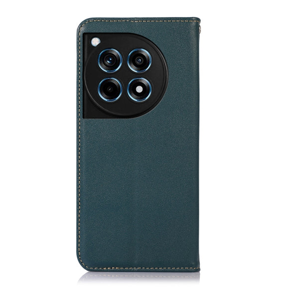 For OnePlus Ace 3 / 12R KHAZNEH Nappa Top Layer Cowhide Leather Phone Case(Green)