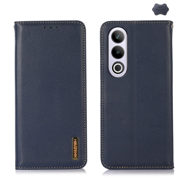 For OnePlus Nord CE4 5G Global KHAZNEH Nappa Top Layer Cowhide Leather Phone Case(Blue)