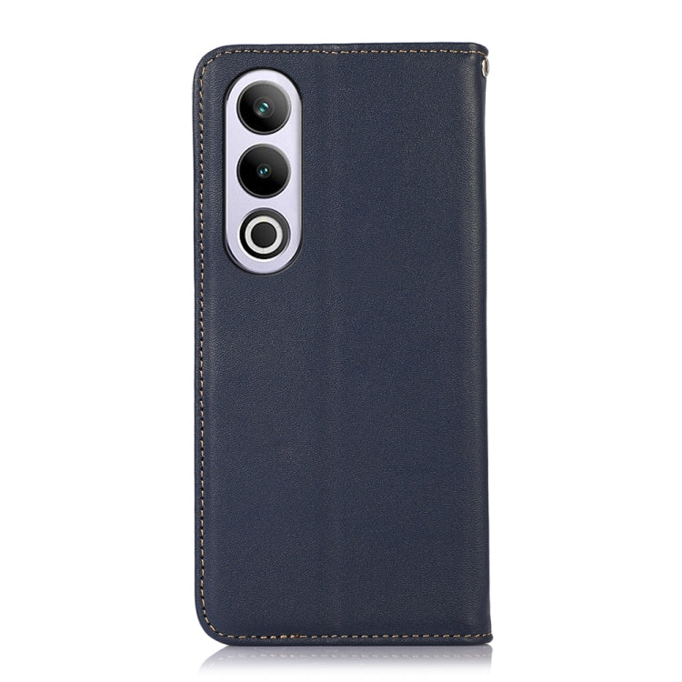 For OnePlus Nord CE4 5G Global KHAZNEH Nappa Top Layer Cowhide Leather Phone Case(Blue)