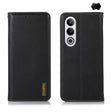 For OnePlus Nord CE4 5G Global KHAZNEH Nappa Top Layer Cowhide Leather Phone Case(Black) - OnePlus Cases by PMC TechLife | Online Shopping South Africa | PMC TechLife | Buy Now Pay Later Mobicred