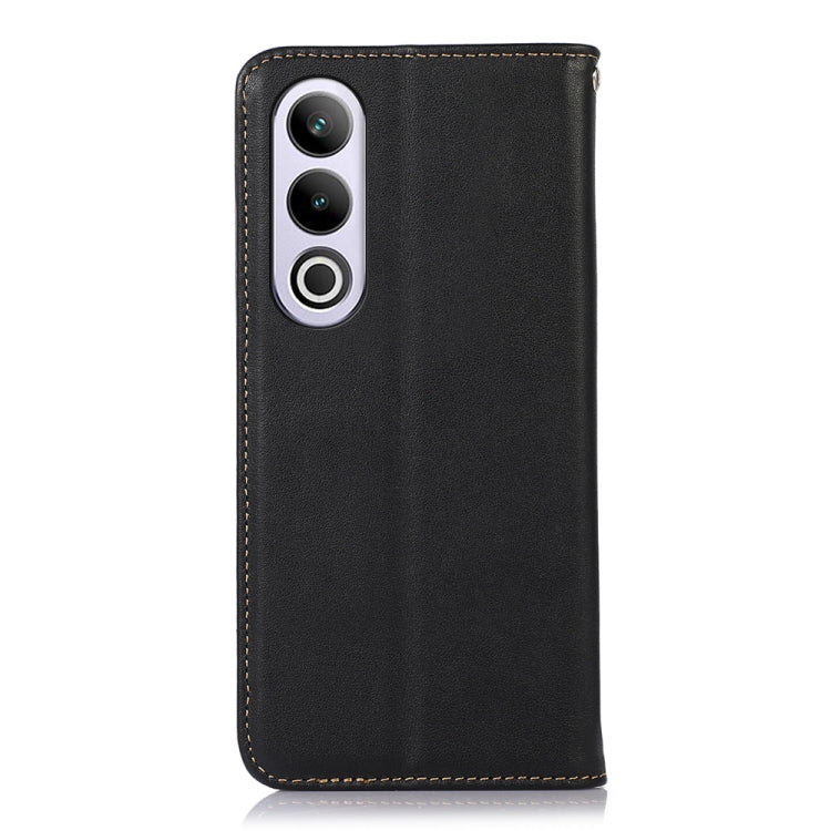 For OnePlus Nord CE4 5G Global KHAZNEH Nappa Top Layer Cowhide Leather Phone Case(Black)