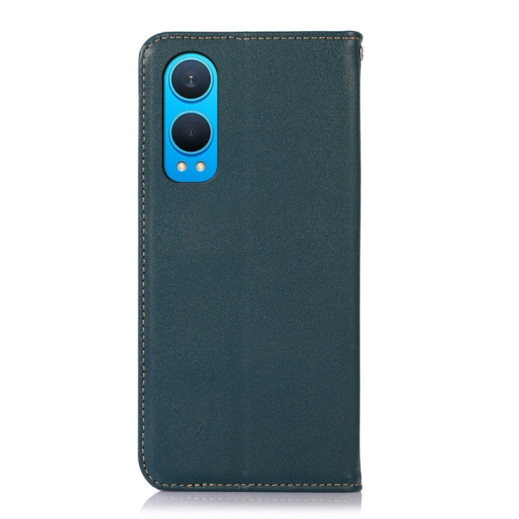 For OnePlus Nord CE4 Lite KHAZNEH Nappa Top Layer Cowhide Leather Phone Case(Green)