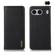 For OnePlus Nord 4 KHAZNEH Nappa Top Layer Cowhide Leather Phone Case(Black) - Nord 4 Cases by PMC TechLife | Online Shopping South Africa | PMC TechLife | Buy Now Pay Later Mobicred