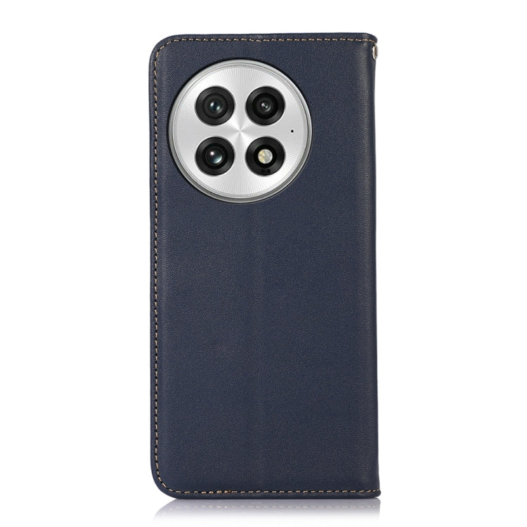 For OnePlus Nord 13 KHAZNEH Nappa Top Layer Cowhide Leather Phone Case(Blue)