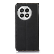 For OnePlus Nord 13 KHAZNEH Nappa Top Layer Cowhide Leather Phone Case(Black)