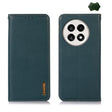 For OnePlus Ace 5 Pro / Ace 5 / 13R KHAZNEH Nappa Top Layer Cowhide Leather Phone Case(Green) - Ace 5 Cases by PMC TechLife | Online Shopping South Africa | PMC TechLife | Buy Now Pay Later Mobicred
