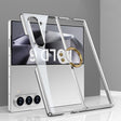 For Samsung Galaxy Z Fold6 GKK Electroplating Phone Case with Ring(Silver) - free shipping - PMC Jewellery - Order now!