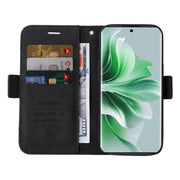 For OPPO Reno11 Pro 5G Global BETOPNICE Dual-side Buckle Leather Phone Case(Black)