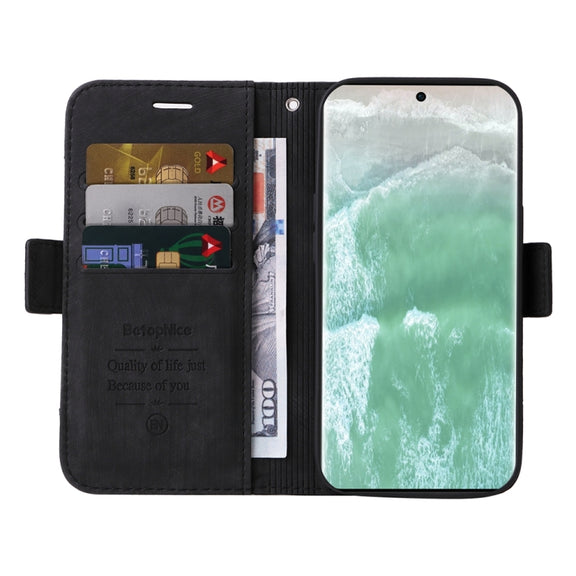 For OPPO Reno11 5G Global BETOPNICE Dual-side Buckle Leather Phone Case(Black)