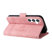 For Samsung Galaxy S24 BETOPNICE Dual-side Buckle Leather Phone Case(Pink)