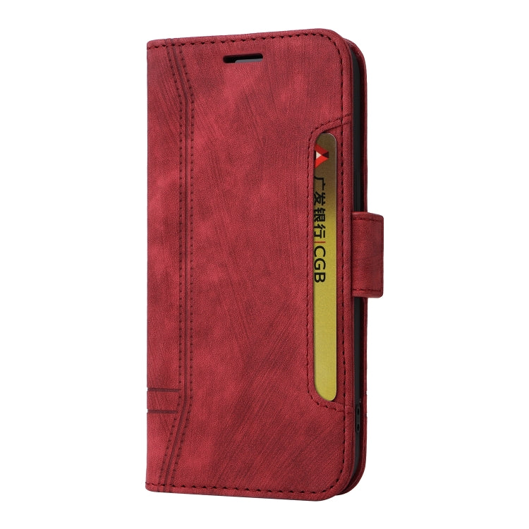 For Samsung Galaxy S24 BETOPNICE Dual-side Buckle Leather Phone Case(Red)
