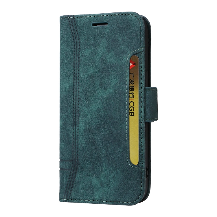 For Samsung Galaxy S24 BETOPNICE Dual-side Buckle Leather Phone Case(Green)