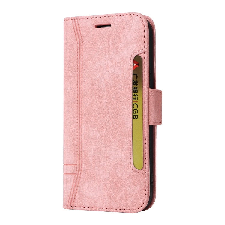 For Samsung Galaxy S24+ BETOPNICE Dual-side Buckle Leather Phone Case(Pink)