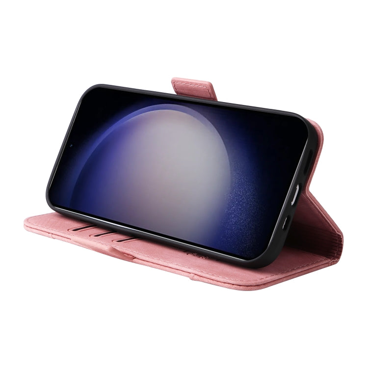 For Samsung Galaxy S24+ BETOPNICE Dual-side Buckle Leather Phone Case(Pink)