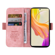 For vivo Y36 4G / 5G Global BETOPNICE Dual-side Buckle Leather Phone Case(Pink)
