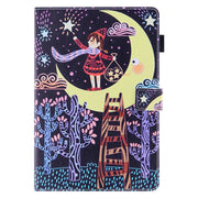 For Amazon Fire Max 11 2023 Colored Drawing Leather Smart Tablet Case(Catch Stars Girl)