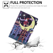 For Amazon Fire Max 11 2023 Colored Drawing Leather Smart Tablet Case(Catch Stars Girl)