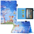 For Amazon Fire Max 11 2023 Colored Drawing Leather Smart Tablet Case(Elephant Rabbit) - Amazon by PMC TechLife | Online Shopping South Africa | PMC TechLife | Buy Now Pay Later Mobicred