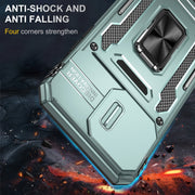 For iPhone 16 Pro Max Armor PC + TPU Camera Shield Phone Case(Alpine Green)