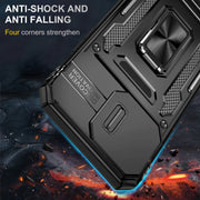 For iPhone 16 Pro Armor PC + TPU Camera Shield Phone Case(Black)