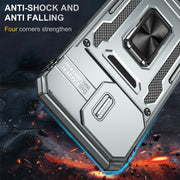 For iPhone 16 Pro Armor PC + TPU Camera Shield Phone Case(Grey)