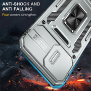 For iPhone 16 Plus Armor PC + TPU Camera Shield Phone Case(Grey)