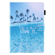 For Amazon Fire Max 11 2023 Colored Drawing Smart Leather Tablet Case(Beach)