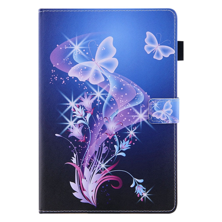 For Amazon Fire Max 11 2023 Colored Drawing Smart Leather Tablet Case(Fantasy Butterfly)