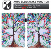 For Amazon Fire Max 11 2023 Colored Drawing Smart Leather Tablet Case(Life Tree)