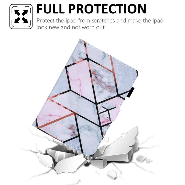 For Amazon Fire Max 11 2023 Colored Drawing Leather Smart Tablet Case(Grid)