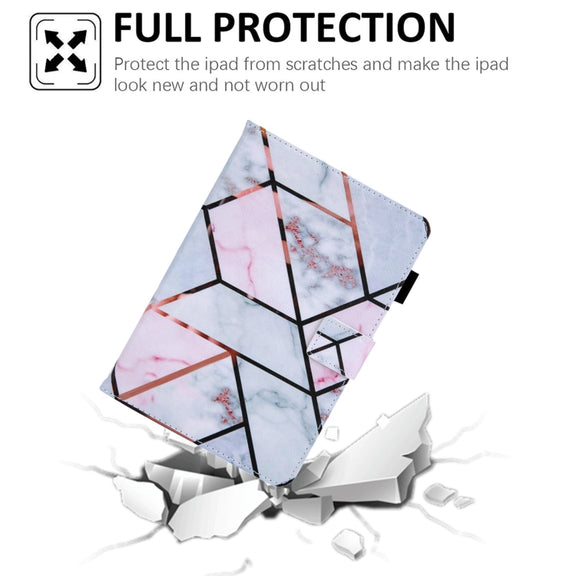 For Amazon Fire Max 11 2023 Colored Drawing Leather Smart Tablet Case(Grid)