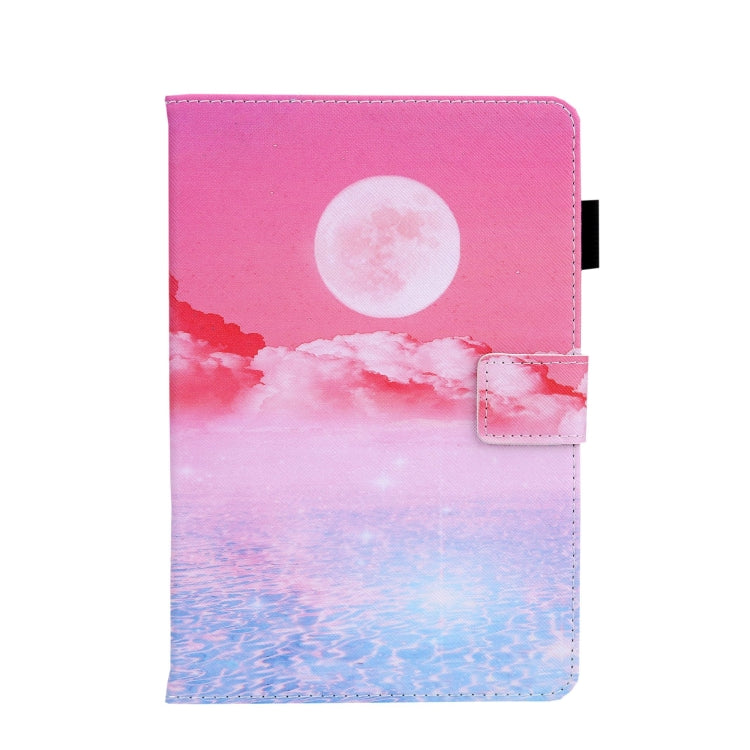 For Amazon Fire Max 11 2023 Colored Drawing Leather Smart Tablet Case(Red Moom)