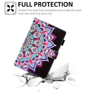 For Amazon Fire Max 11 2023 Colored Drawing Leather Smart Tablet Case(National Flower)