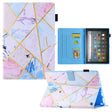 For Amazon Fire Max 11 2023 Colored Drawing Leather Smart Tablet Case(Geometric Marble) - free shipping - PMC TechLife - Order now!