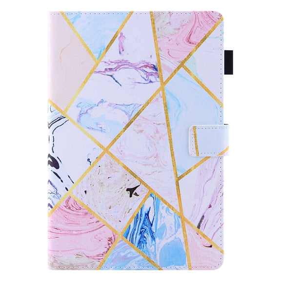 For Amazon Fire Max 11 2023 Colored Drawing Leather Smart Tablet Case(Geometric Marble)