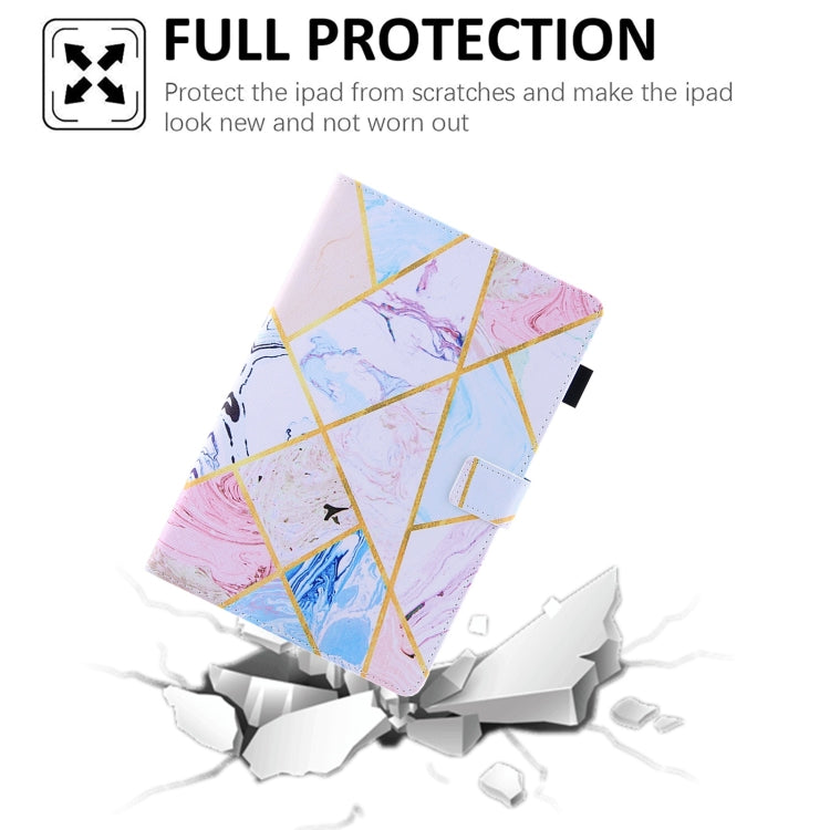 For Amazon Fire Max 11 2023 Colored Drawing Leather Smart Tablet Case(Geometric Marble)