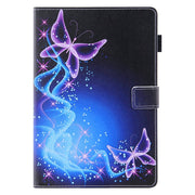 For Amazon Fire Max 11 2023 Colored Drawing Leather Smart Tablet Case(Dual Purple Butterflies)
