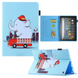 For Amazon Fire Max 11 2023 Colored Drawing Leather Smart Tablet Case(Fire Elephant) - Amazon by PMC TechLife | Online Shopping South Africa | PMC TechLife | Buy Now Pay Later Mobicred