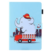 For Amazon Fire Max 11 2023 Colored Drawing Leather Smart Tablet Case(Fire Elephant)