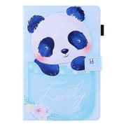 For Amazon Fire Max 11 2023 Colored Drawing Leather Smart Tablet Case(Cup Panda)