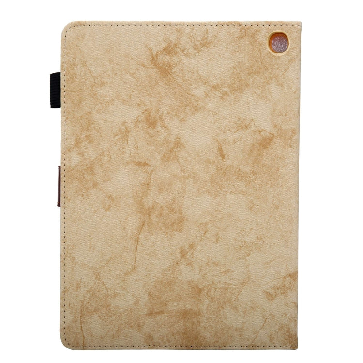 For Amazon Fire Max 11 2023 Cloth Texture Leather Smart Tablet Case(Yellow)