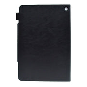 For Amazon Fire Max 11 2023 Suede Cross Texture Magnetic Clasp Leather Tablet Case(Black)