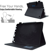 For Amazon Fire Max 11 2023 Suede Cross Texture Magnetic Clasp Leather Tablet Case(Black)