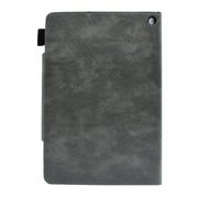 For Amazon Fire Max 11 2023 Suede Cross Texture Magnetic Clasp Leather Tablet Case(Grey)