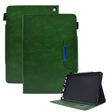 For Amazon Fire Max 11 2023 Suede Cross Texture Magnetic Clasp Leather Tablet Case(Green) - Amazon by PMC TechLife | Online Shopping South Africa | PMC TechLife | Buy Now Pay Later Mobicred