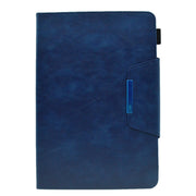 For Amazon Fire Max 11 2023 Suede Cross Texture Magnetic Clasp Leather Tablet Case(Blue)