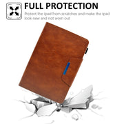 For Amazon Fire Max 11 2023 Suede Cross Texture Magnetic Clasp Leather Tablet Case(Brown)