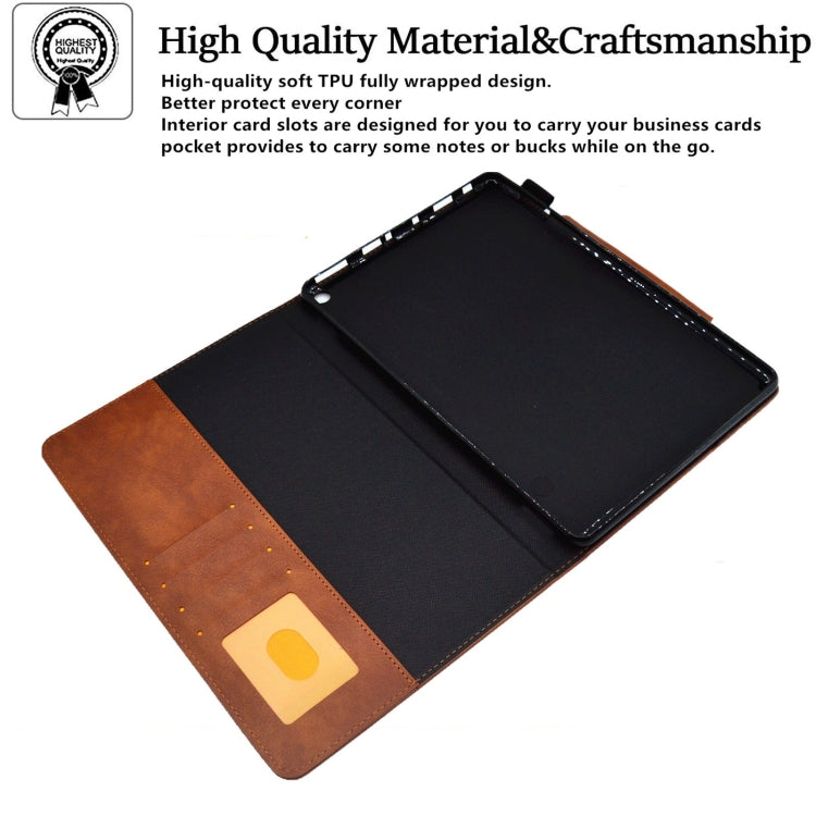 For Amazon Fire Max 11 2023 Suede Cross Texture Magnetic Clasp Leather Tablet Case(Brown)