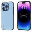For iPhone 16 Pro ABEEL Genuine Leather Wave Black Edge Phone Case(Blue) - iPhone 16 Pro Cases by PMC TechLife | Online Shopping South Africa | PMC TechLife | Buy Now Pay Later Mobicred