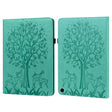 For Amazon Fire Max 11 Tree & Deer Embossed Leather Tablet Case(Green) - Amazon by PMC TechLife | Online Shopping South Africa | PMC TechLife | Buy Now Pay Later Mobicred